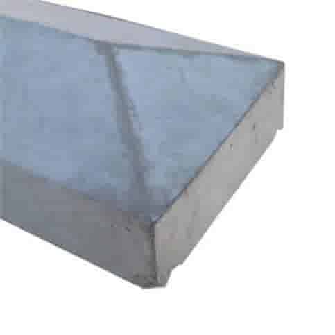 Muurafdekkers beton 2-zijdig grijs 15x100