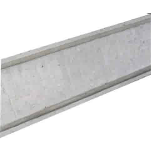 Muurafdekkers beton vlak grijs 15x100
