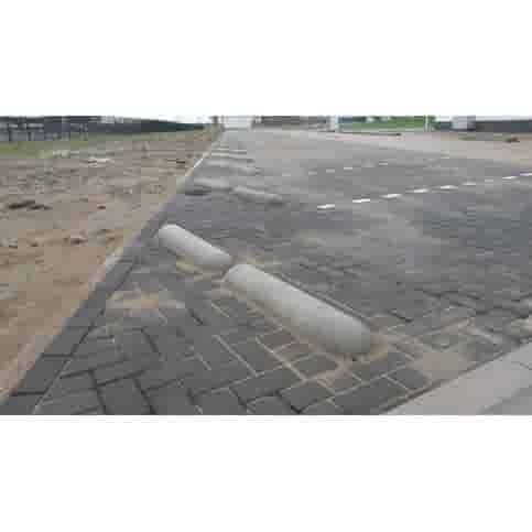 Varkensrug beton ROND grijs