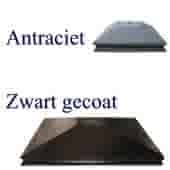Paalmutsen sierrand met een gat 40x40 cm