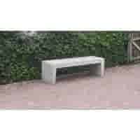 Tuinbank beton 150 cm wit/grijs