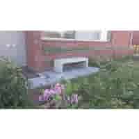 Tuinbank beton 150 cm wit/grijs