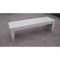 Tuinbank beton 180 cm wit/grijs