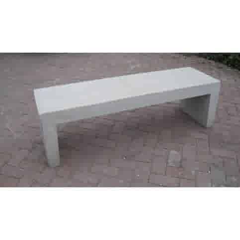 Tuinbank beton 180 cm wit/grijs