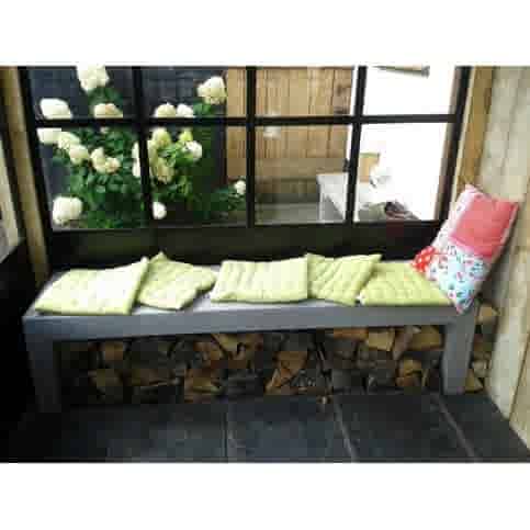 Tuinbank beton 150 cm licht antraciet