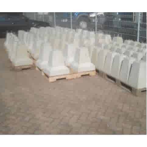 Betonpoer 20x20 en 51 cm hoog grijs M16