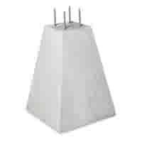 Betonpoer 25x25 en 70 cm hoog grijs M16 of M12