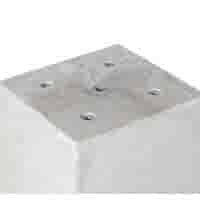 Betonpoer 25x25 en 70 cm hoog grijs M16 of M12