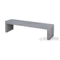 Tuinbank beton 150 cm licht antraciet