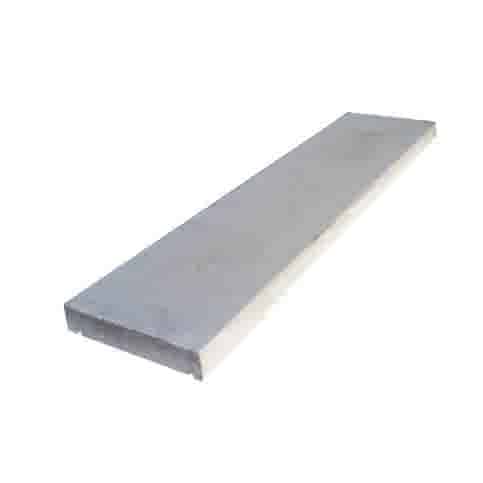 Muurafdekkers beton vlak grijs 40x100