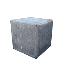 Kubus antraciet beton 50 cm