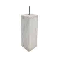 Betonpoer 17x17 en 50 cm hoog grijs M16