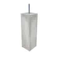 Betonpoer 15x15 en 50 cm hoog grijs M16