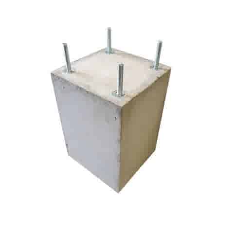 Betonpoer 30x30 en 47 cm hoog grijs M16