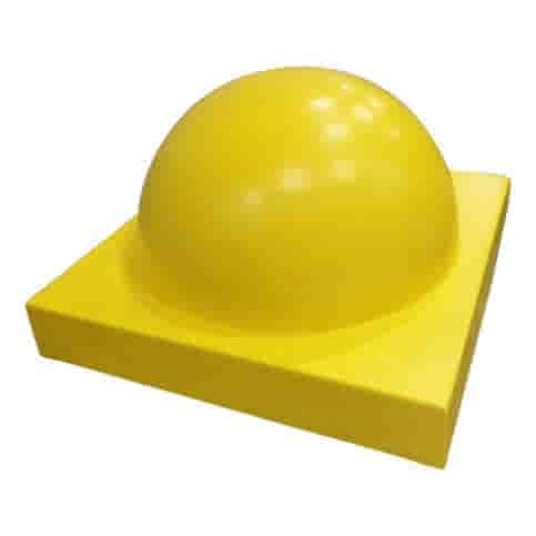 Parkeerbol groot op voet geel Ø50 cm