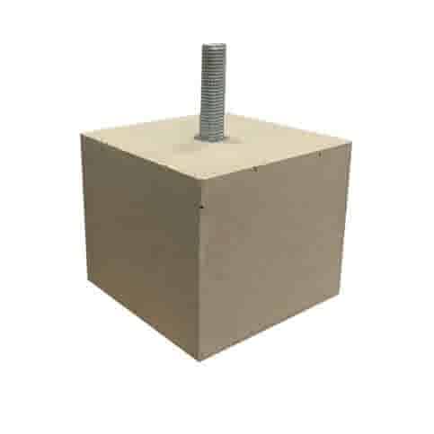 Betonpoer 12x12 en 10 cm hoog M16