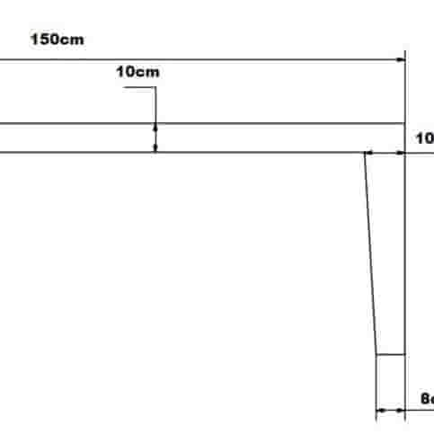 B-keus tuinbank wit grijs 150 cm