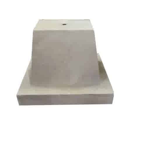 Betonpoer 32x42 en 32 cm hoog grijs M16