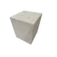 Betonpoer 60x60 en 75 cm hoog grijs M16