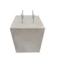 Betonpoer 60x60 en 75 cm hoog grijs M16