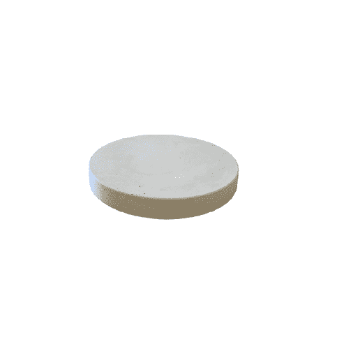 Ronde grijze staptegel 19 cm – Rustique Beton  met een natuurlijk geleefd karakter