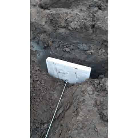 Ankerplaat beton 60x60 en 10 cm hoog