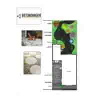 Ronde grijze staptegel 27 cm – Rustique Beton met een natuurlijk geleefd karakter