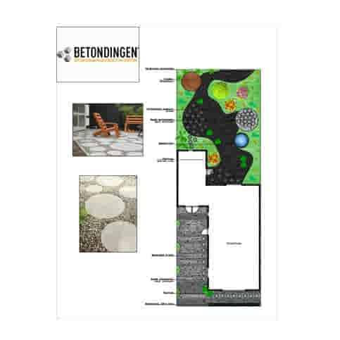 Ronde grijze staptegel 23 cm – Rustique Beton  met een natuurlijk geleefd karakter