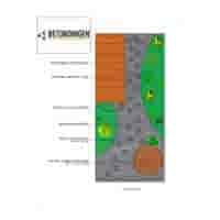 Ronde grijze staptegel 19 cm – Rustique Beton  met een natuurlijk geleefd karakter