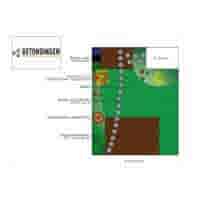 Ronde grijze staptegel 55 cm – Rustique Beton  met een natuurlijk geleefd karakter