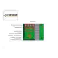 Ronde grijze staptegel 55 cm – Rustique Beton  met een natuurlijk geleefd karakter