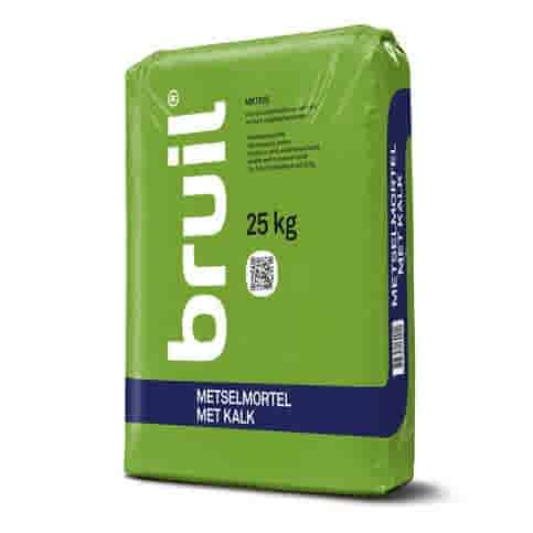 Metselmortel 25 kg plastic zak met kalk Metselmortel 25 kg plastic zak met kalk