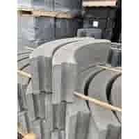 Opsluitband bochtbanden grijs 10x20x78,5 cm R= 0,5 tot 15