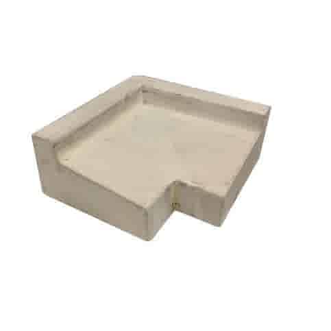 Raamdorpel beton 16x9,5/5 cm hoekstuk inwendig