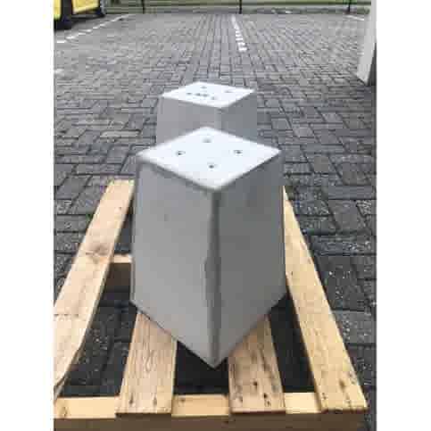 Prefab Betonpoeren grijs 17,5x17,5x35 cm M8