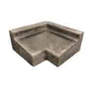 Raamdorpel beton 16x9,5/5 cm hoekstuk inwendig