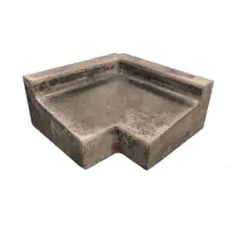 Raamdorpel beton 16x9,5/5 cm hoekstuk inwendig