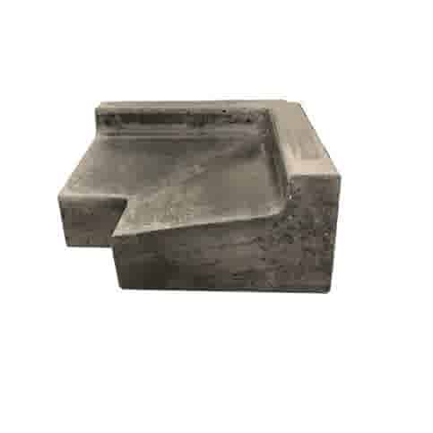Raamdorpel beton 16x9,5/5 cm hoekstuk inwendig