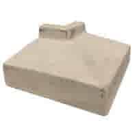 Raamdorpel beton 16x9,5/5 cm hoekstuk uitwendig