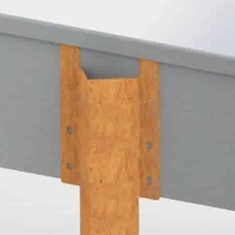 Cortenstaal grondpin voor kantopsluiting 13 cm