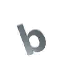 Cortenstaal letter b