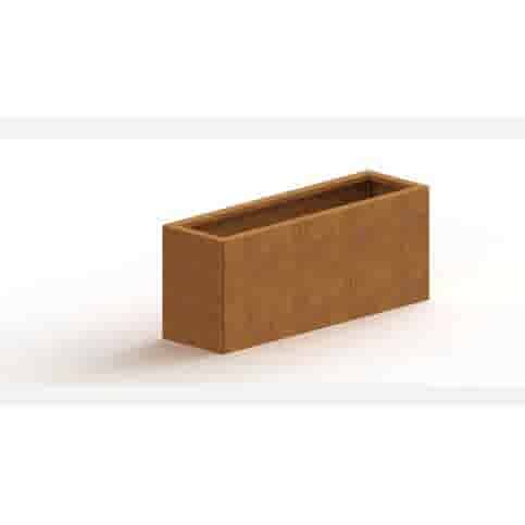 Cortenstaal plantenbak Texas 100x30 cm