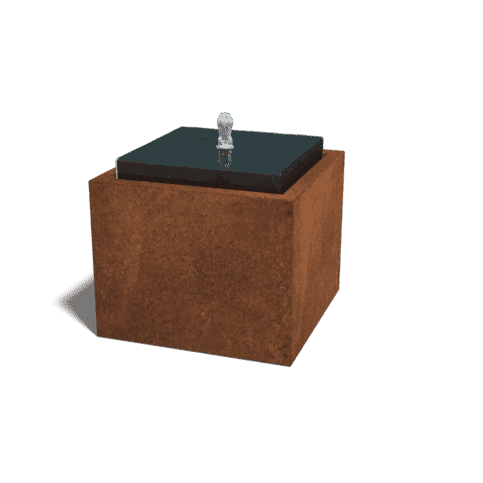 Cortenstaal waterornament 50x50x40 cm