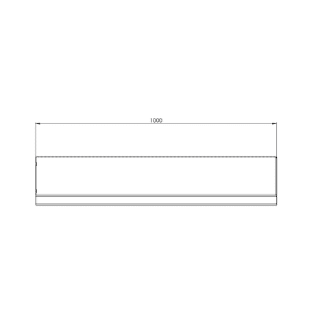 Cortenstaal keerwand recht 30 cm hoog verschillende lengtes