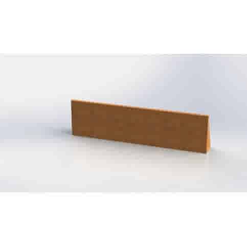 Cortenstaal keerwand recht 40 cm hoog verschillende lengtes