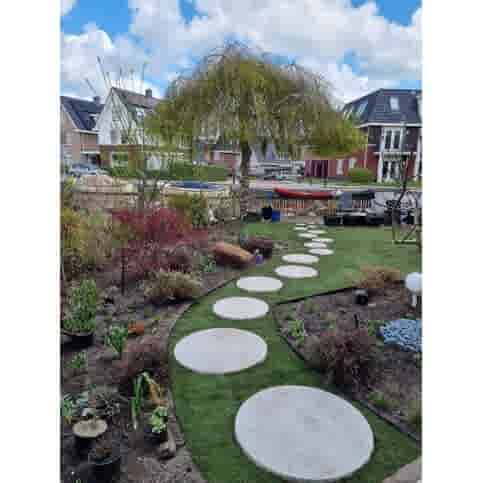 Ronde grijze staptegel 95 cm – Rustique Beton | Natuurlijk Geleefd Karakter