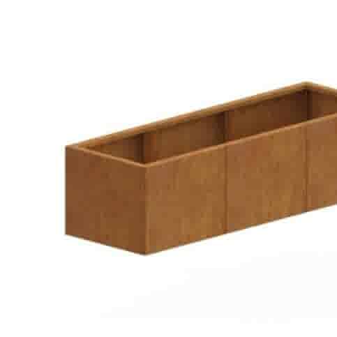 Cortenstaal plantenbak Texas XXL 150x50 cm