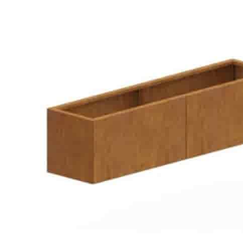 Cortenstaal plantenbak Texas XXL 160x30 cm