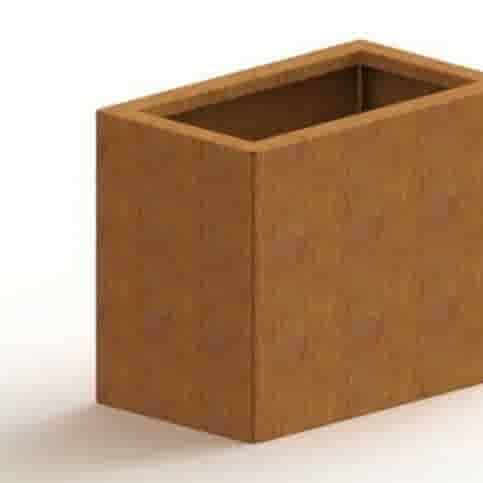 Cortenstaal plantenbak Texas 30x50 cm