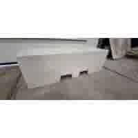 Afzetblok grijs beton met lepelgaten 156x50x50 cm